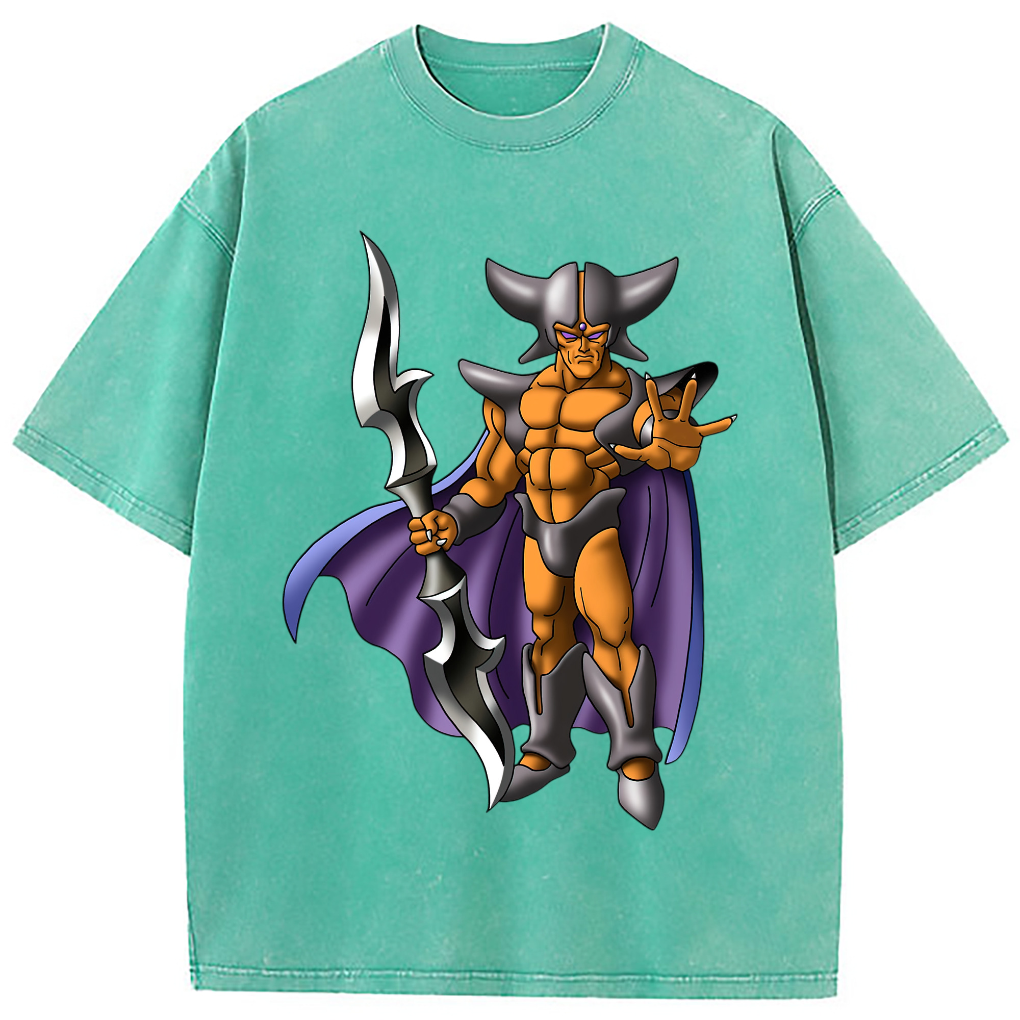 （画像用） ドラゴンクエスト Doragon Kuesuto Dragon Quest 綿100% ヴィンテージ風 半袖Tシャツ（フロントプリント）